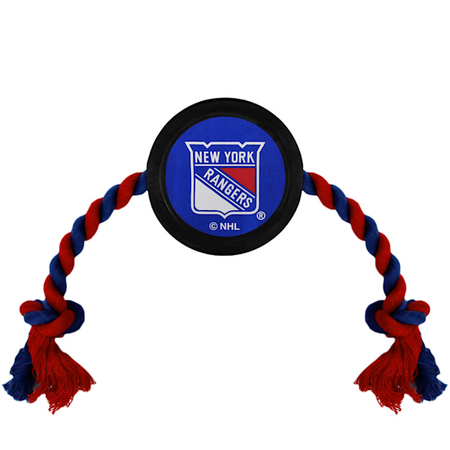 Pets First New York Rangers Hockey Puck Toy for Dogs, X-Large - Carousel image #1