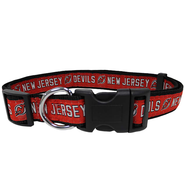 Pets First New Jersey Devils Dog Collar, Large - Carousel image #1