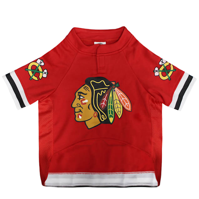 Littlearth NHL Pet T-Shirt, Size Small, Blackhawks