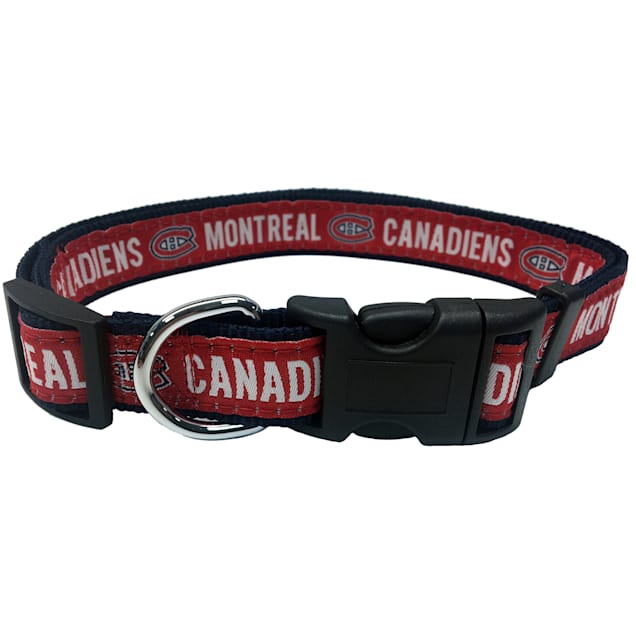 Pets First Montreal Canadiens Dog Collar, Large - Carousel image #1
