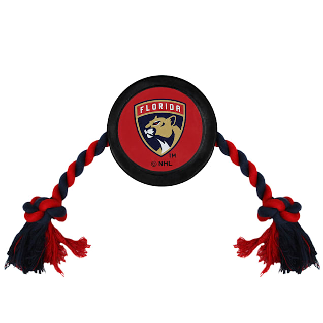 Pets First Florida Panthers Hockey Puck Toy for Dogs, Large - Carousel image #1