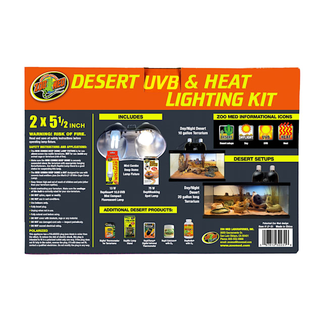 Zoo med desert uvb and heat lighting kit hotsell