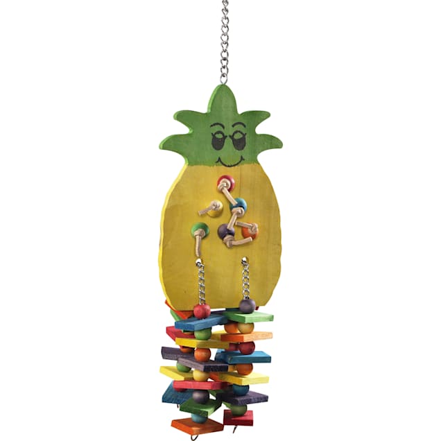 Caitec Paradise Wooden Pineapple Hanging Bird Toy - Carousel image #1