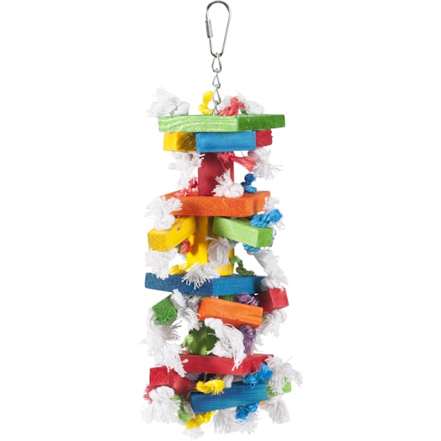 Caitec Paradise Knots N Blocks Hanging Bird Toy, Medium - Carousel image #1