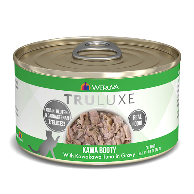 Weruva TruLuxe Kawa Booty with Kawakawa Tuna in Gravy Wet Cat Food, 3 oz., Case of 24 - Carousel image #1