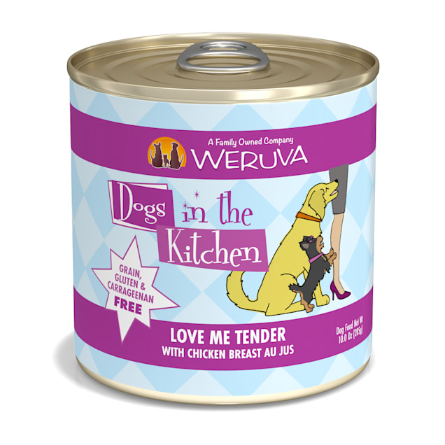 Dogs in the Kitchen Love Me Tender with Chicken Breast Au Jus Wet Dog Food, 10oz., Case of 12 - Carousel image #1