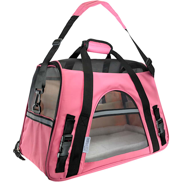 Monogram Pet Carrier: Pink