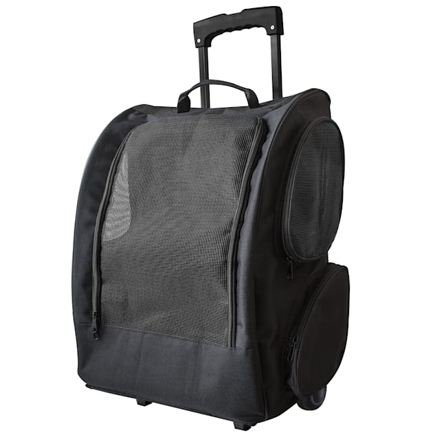 Paws Pals Black Rolling Backpack Petco