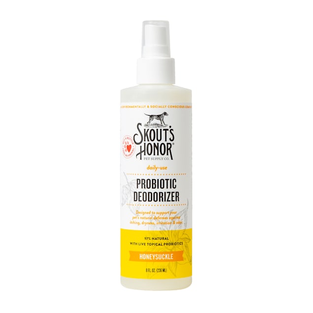 Skout's Honor Probiotic Daily Use Deodorizer Honeysuckle for Dogs, 8 fl. oz. - Carousel image #1