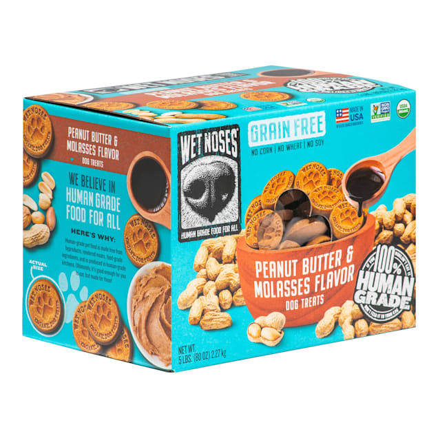 Wet Noses Grain Free Peanut Butter Molasses Dog Treats, 5 lbs. - Carousel image #1