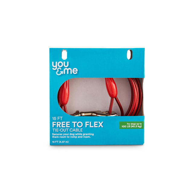 EveryYay Stretch Your Legs Free To Flex Tie Out Cable For Dogs up