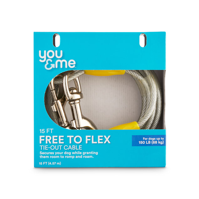 EveryYay Stretch Your Legs Free To Flex Tie Out Cable For Dogs up