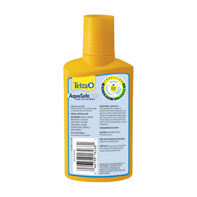 Tetra AquaSafe, Aquarium Water Conditioner, Makes Tap Water Safe, 8.45 oz.  