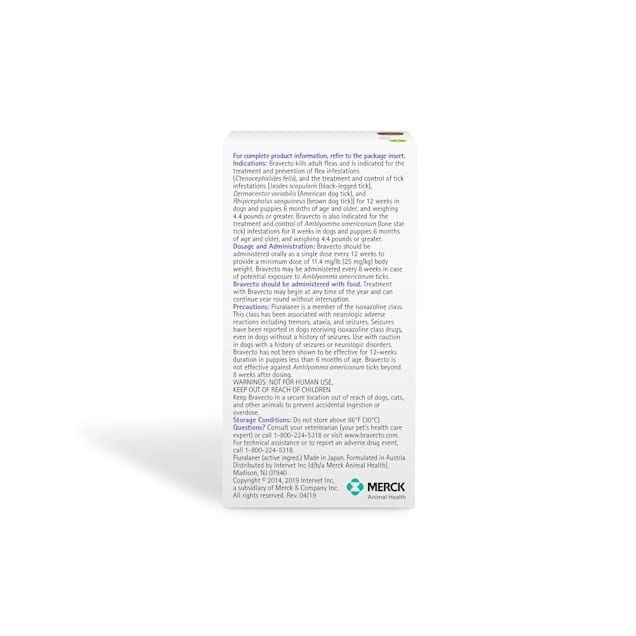 Bravecto for online dogs petco