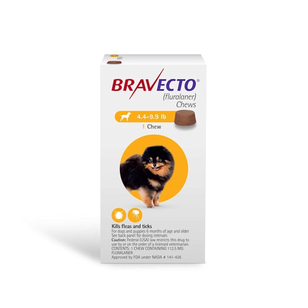 Bravecto Chews for Dogs 4.4-9.9 lbs, 3 Month Supply | Petco