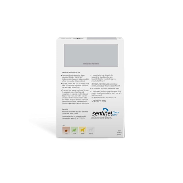 Sentinel dosing for dogs sales