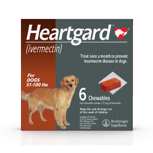 Heartgard Chewables for Dogs 51 to 100 lbs., 6 Pack - Carousel image #1