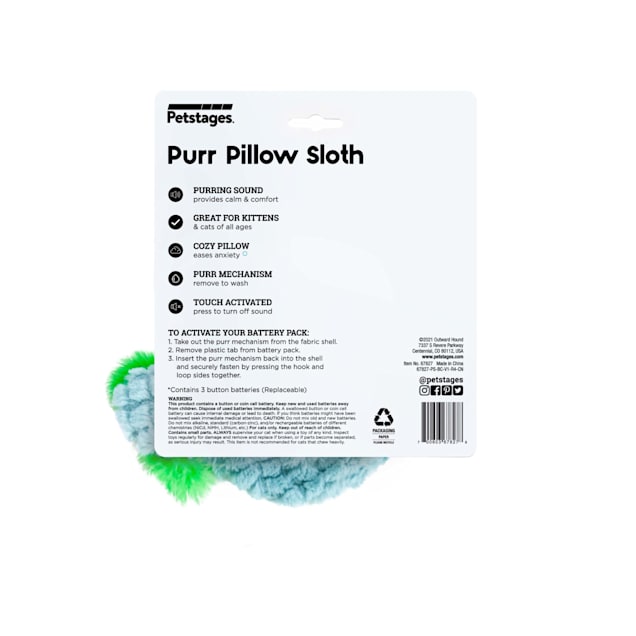 Petstages purr pillow cat toy sale