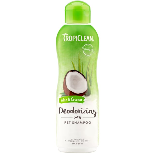 TropiClean Aloe & Coconut Pet Deodorizing Shampoo 20oz