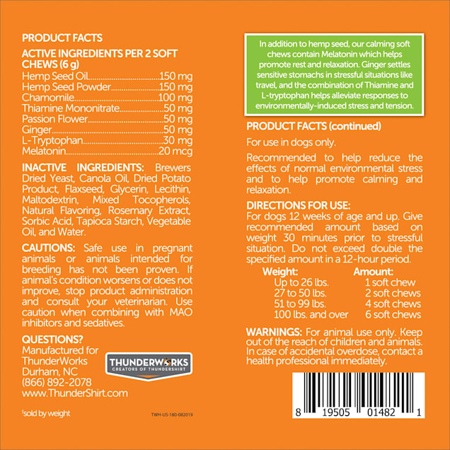 Thunderwunders calming chews reviews online