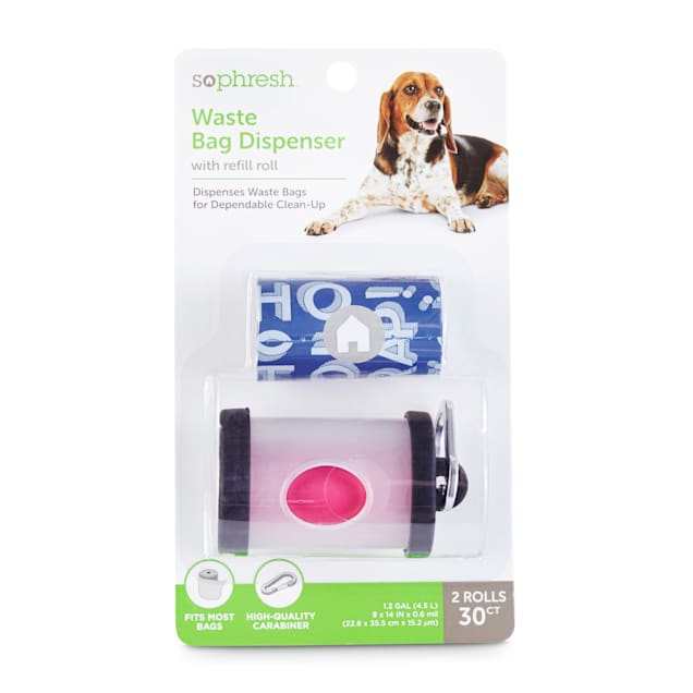 So Phresh Clear Dog Waste Bag Dispenser with Refill Rolls - Carousel image #1