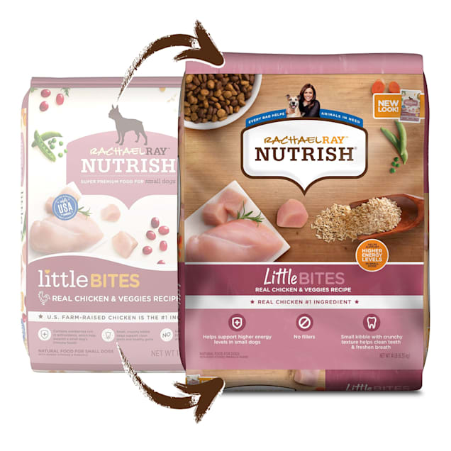 Rachael Ray Nutrish Little Bites Small Breed Natural Real Chicken & Veggies Recipe Dry Dog Food, 14 lbs. - Carousel image #1