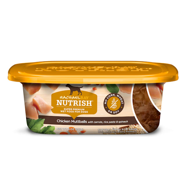 Rachael Ray Nutrish Natural Chicken Muttballs With Pasta Wet Dog Food, 8 oz., Case of 8 - Carousel image #1