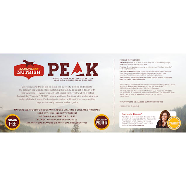 Rachael Ray Nutrish Peak Natural Grain Free Adventure Variety Pack