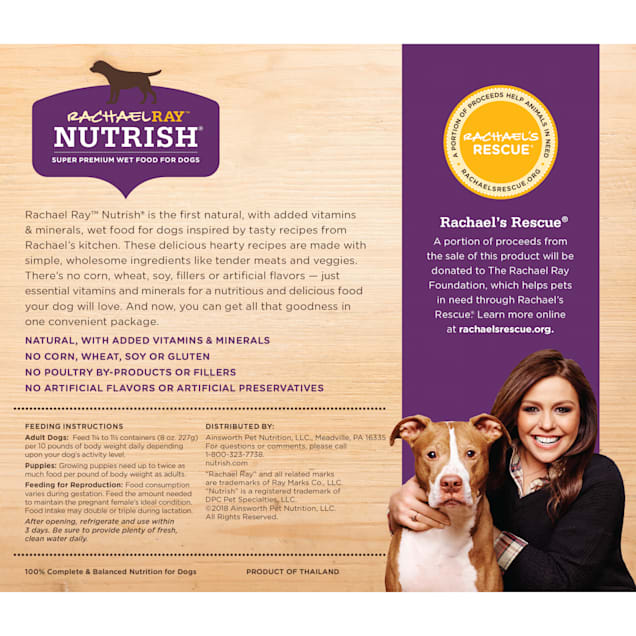 Nutrish dog food feeding chart sale