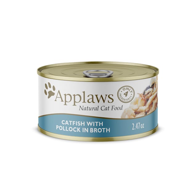 Applaws Natural Catfish with Pollock in Broth Wet Cat Food, 2.47 oz., Case of 24 - Carousel image #1