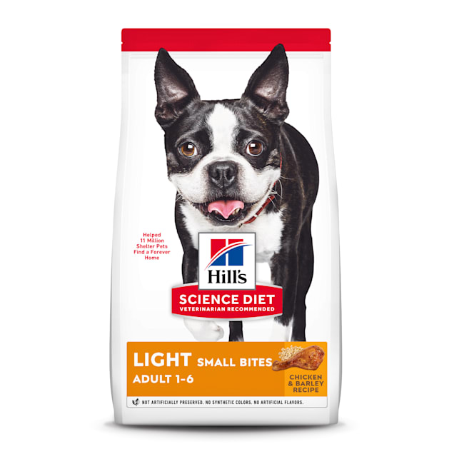 Hill's Science Diet Adult Light Small Bites with Chicken Meal & Barley Dry Dog Food, 30 lbs., Bag - Carousel image #1