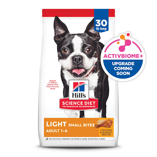 Hill s Science Diet Adult Light Small Bites Chicken Meal Barley Dry Dog Food 5 lbs