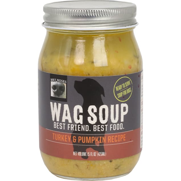 Wet Noses Wag Soup Turkey and Pumpkin Wet Dog Food, 15 oz. - Carousel image #1
