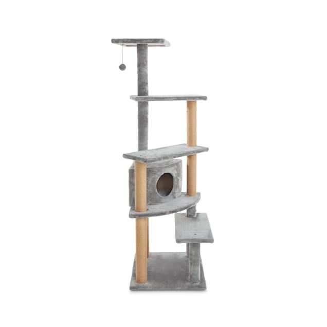 Animaze 5-Level Grey Cat Tree with Condo, 63" H - Carousel image #1