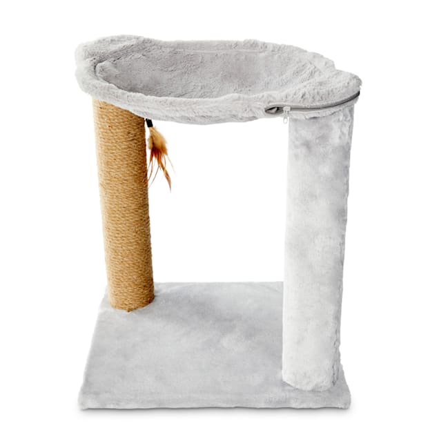 Animaze Grey Cat Hammock With Scratching Post 17 5 L X 15 5 W X 19 5 H Petco