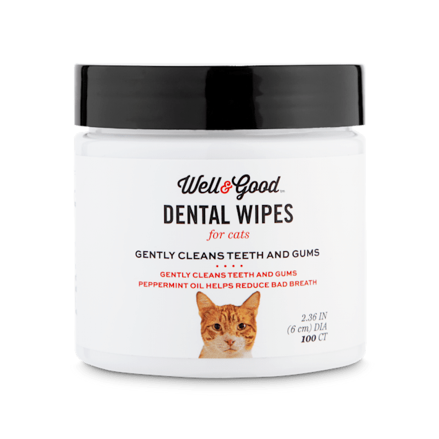 Well & Good Cat Dental Wipes, Pack of 100 - Carousel image #1