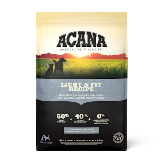 ACANA Grain-Free Light & Fit to support Healthy Weight Adult Dry Dog Food, 13 lbs. - Carousel image #1