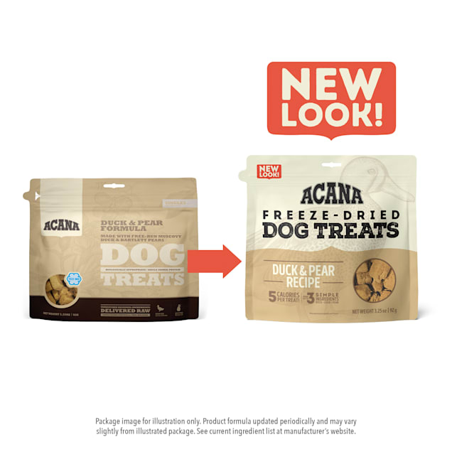 ACANA Duck Pear Freeze Dried Dog Treats 3.25 oz