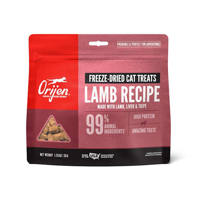 ORIJEN Grass-Fed Lamb Freeze-Dried Cat Treats, 1.25 oz. - Carousel image #1