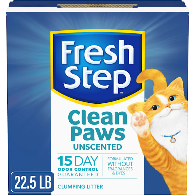 Fresh Step® Clean Paws® Simply Unscented Clumping Cat Litter, 22.5 LBS