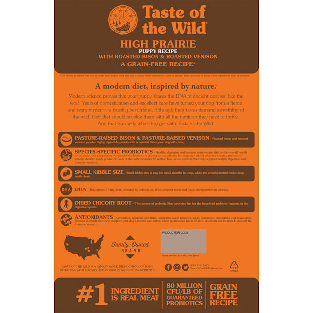 Taste of the Wild High Prairie Grain Free Roasted Bison Venison