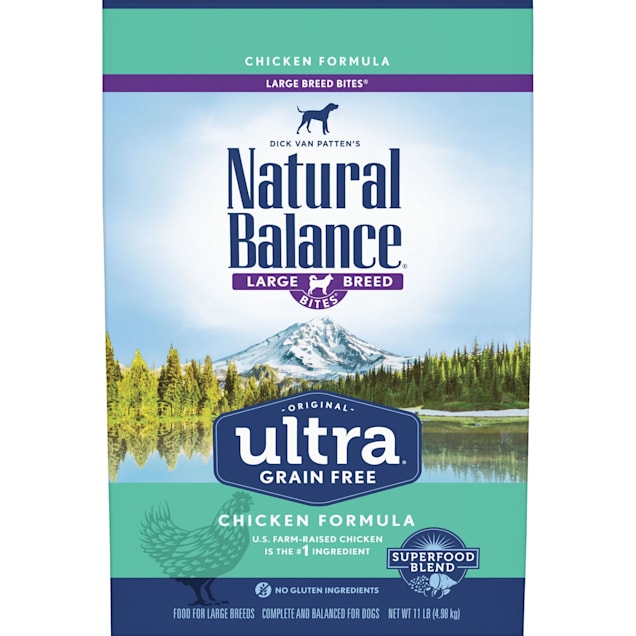 Natural Balance Original Ultra Grain Free Large Breed Bites Chicken Dry Dog Food, 11 lbs. - Carousel image #1