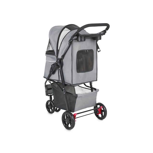 EveryYay Places to Go Reflective Gray Pet Stroller, 34" L X 21.7" W X 37.5" H on Sale At PETCO