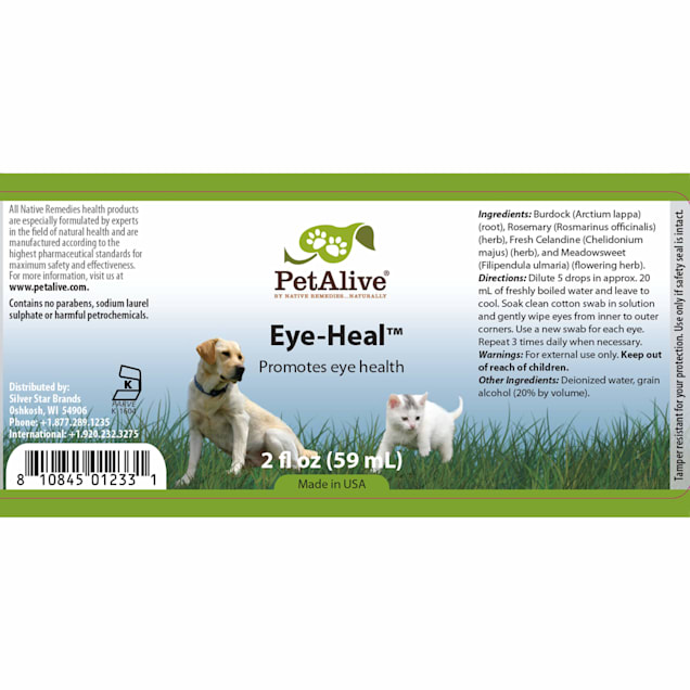 PetAlive Eye Heal Herbal Supplement for Cat Dog Eye Health from Petco