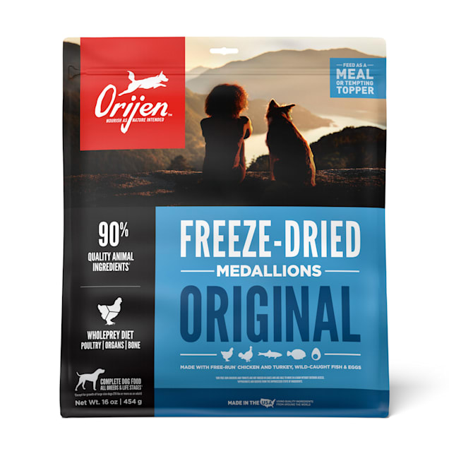 ORIJEN Original Recipe Grain Free High Protein Premium Raw Poultry Freeze Dried Dog Food, 16 oz. - Carousel image #1