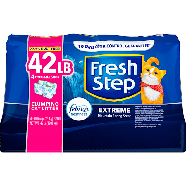 Fresh Step Clean Paws Cat Litter - Multi-Cat, Clumping, Unscented 38 lb