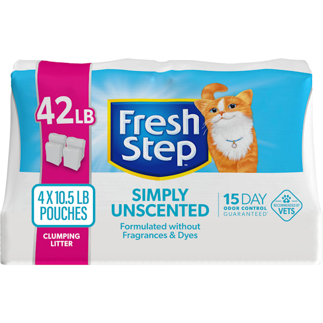 Fresh Step Clean Paws Simply Unscented Low Tracking Cat Litter