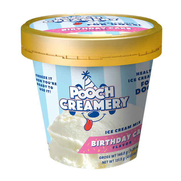 Pooch Creamery Ice Cream Mix Birthday Cake Dog Treats, 5.25 oz. - Carousel image #1