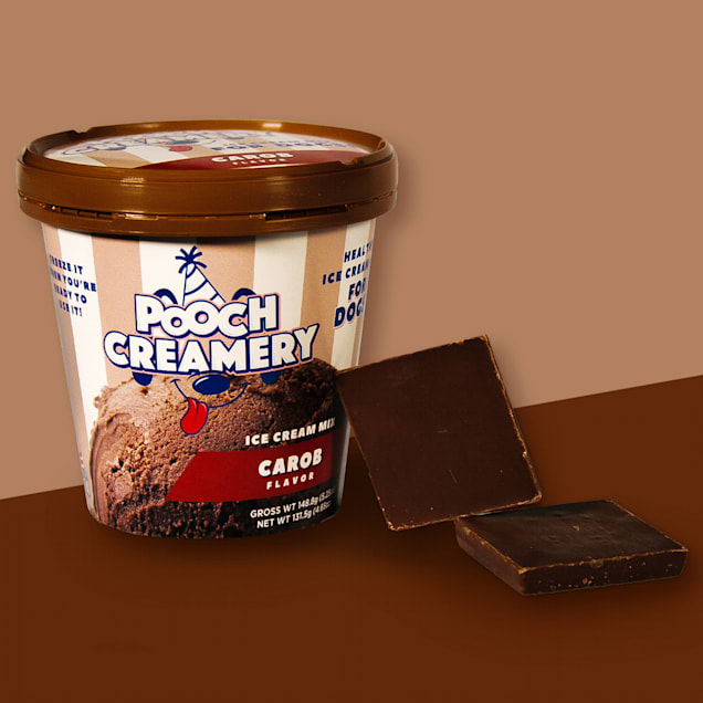 Pooch Creamery Ice Cream Mix Carob Dog Treats 4.65 oz. Petco