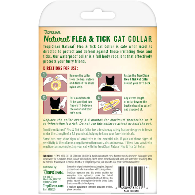 Tropiclean flea and tick collar